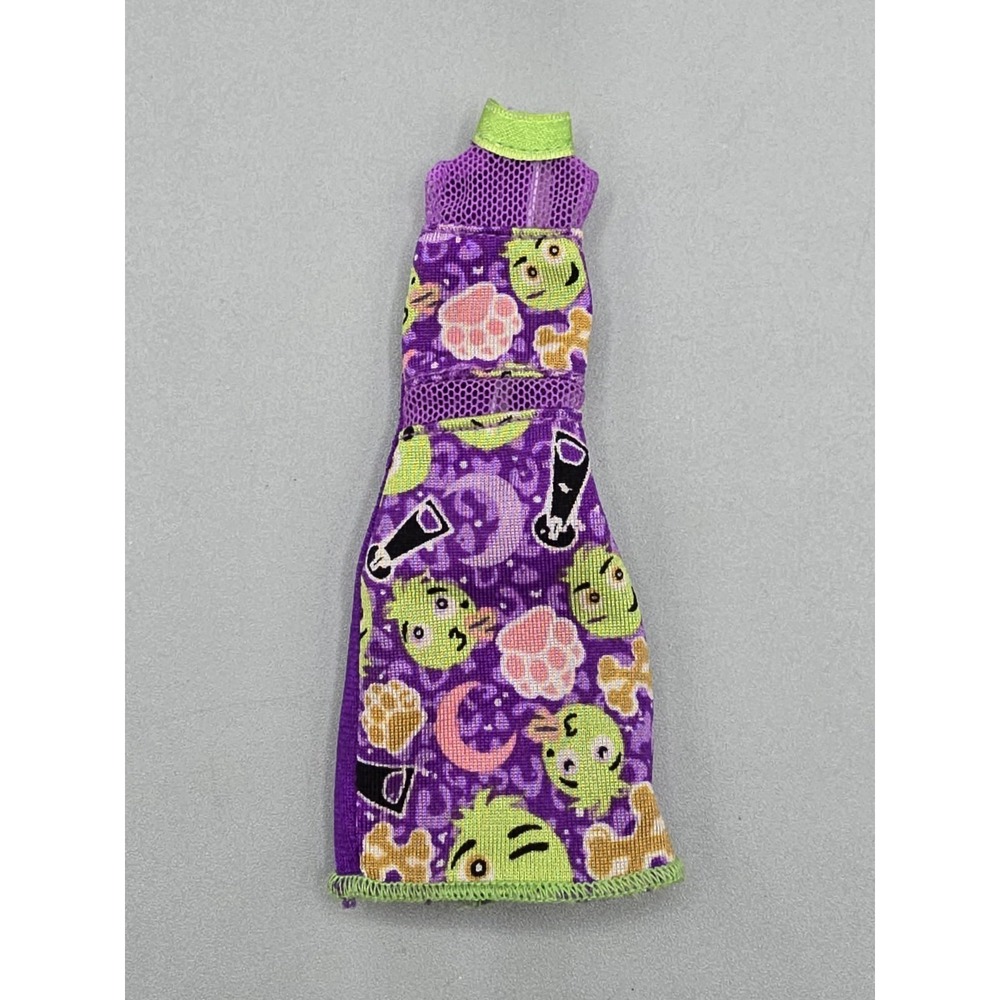 Monster High Clawdeen Wolf G2 Emoji Purple Green Dress